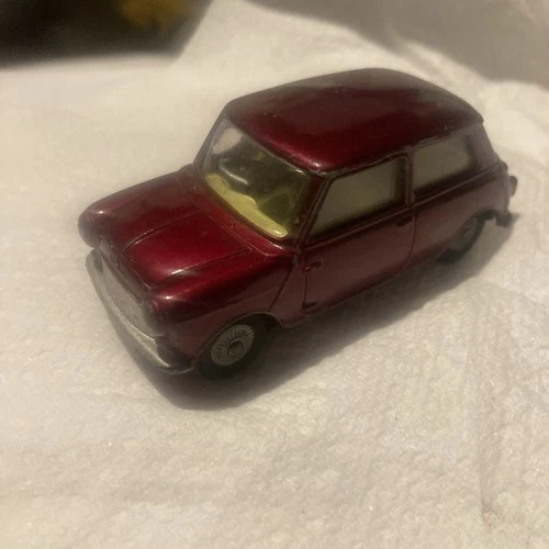 1960s Vintage Corgi Toys Morris Mini Minor All Original  Lovely Ruby Red No 226