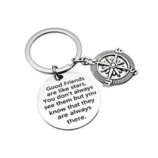 Inspirational Keychain Best Good Friends Good Friends Like Star Keychain