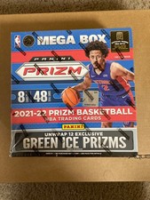 Panini 2021-22 Prizm Basketball Mega Box Damaged Box 54 Cards Fanatics Green Ice