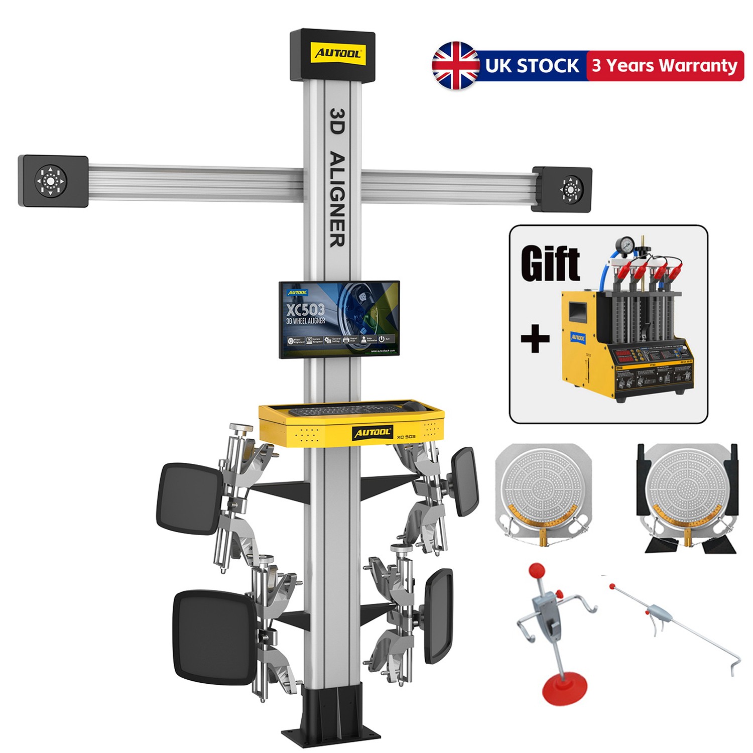 3D Wheel Alignment Machine Fully Automatic System Tire Aligner Alignment Tool UK