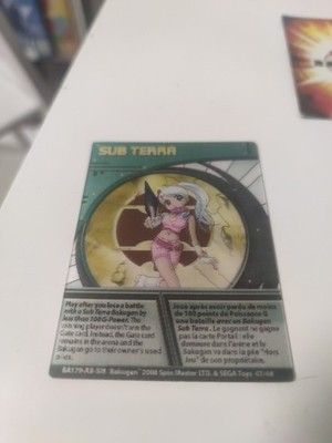 (Z4) SPIELKARTEN FR BAKUGAN Battle Brawlers SUB TERRA 47/48 Holographisch 