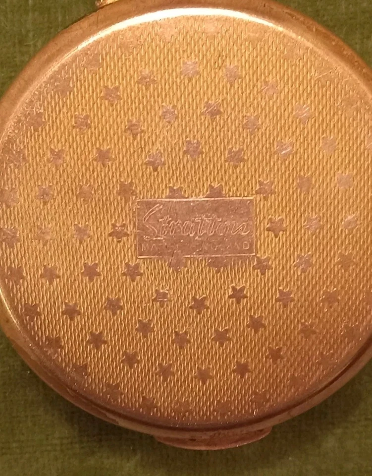 Caja/estuche para pastillas Stratton madreperla. Vintage mediados de siglo. Años 50. Foto 3 de 4