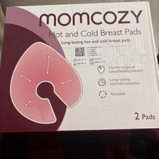 Momcozy Hot and Cold Breast Pads, 2 Reusable Pads/Covers Exp 08/14/2028