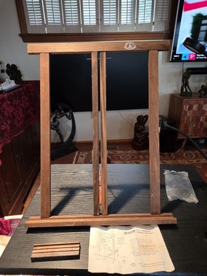 NOS Vintage MCM Anco Bilt Tabletop Easel Wood Stand Art Display Portable Easel 