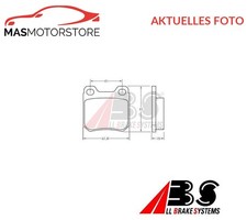 SATZ BREMSBELÄGE BREMSKLÖTZE HINTEN ABS 36624 P FÜR OPEL OMEGA A,SENATOR B