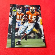 Carl Pickens .. ROOKIE AUTO 546/1475 .. Volunteers / Bengals .. 1992 Four Sport