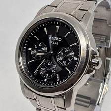 Excellent condition Working item Seiko Solar Spirit Men's Wristwatch Vintage FRO