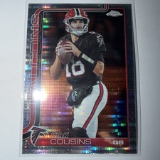 2025 Topps Chrome Football - Kirk Cousins #13 Pulsar 🔥 Refractor Falcons