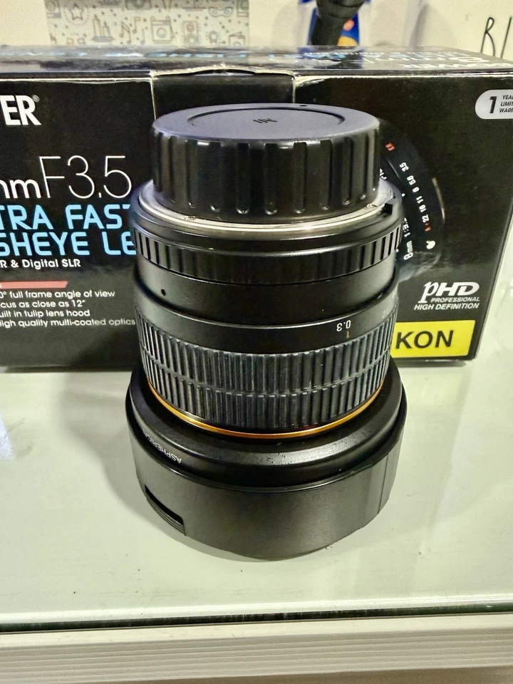 Bower 8mm f/3.5 FL Lens For Nikon F mount - Image 2 of 4