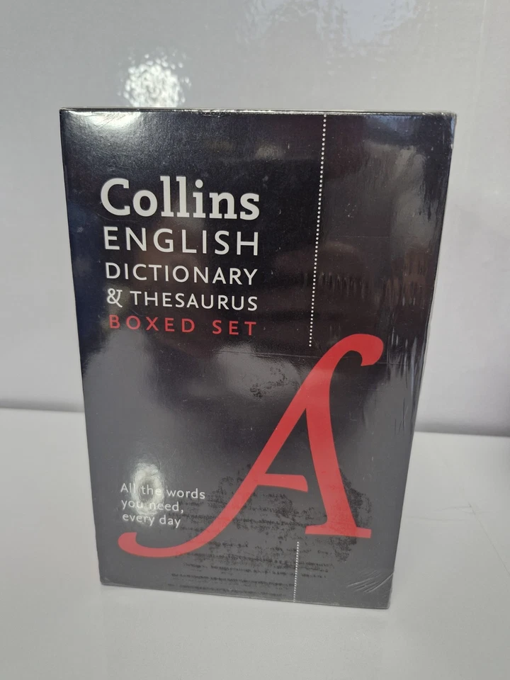 COLLINS ENGLISH DICTIONARY & THESAURUS BOX SET BRAND NEW & SEALED - Image 3 of 4