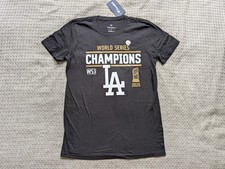 Los Angeles Dodgers Shirt Mens Small 2020 World Series Champions MLB Baseball Fa