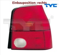 TYC 11-0573-01-2 Heckleuchte Rechts RüCklicht Hecklicht RüCkleuchte FüR VW