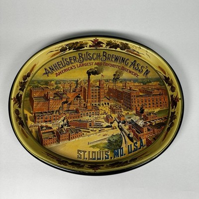 Anheuser-Busch Beer Tray St. Louis MO USA  Breweriana Collectible
