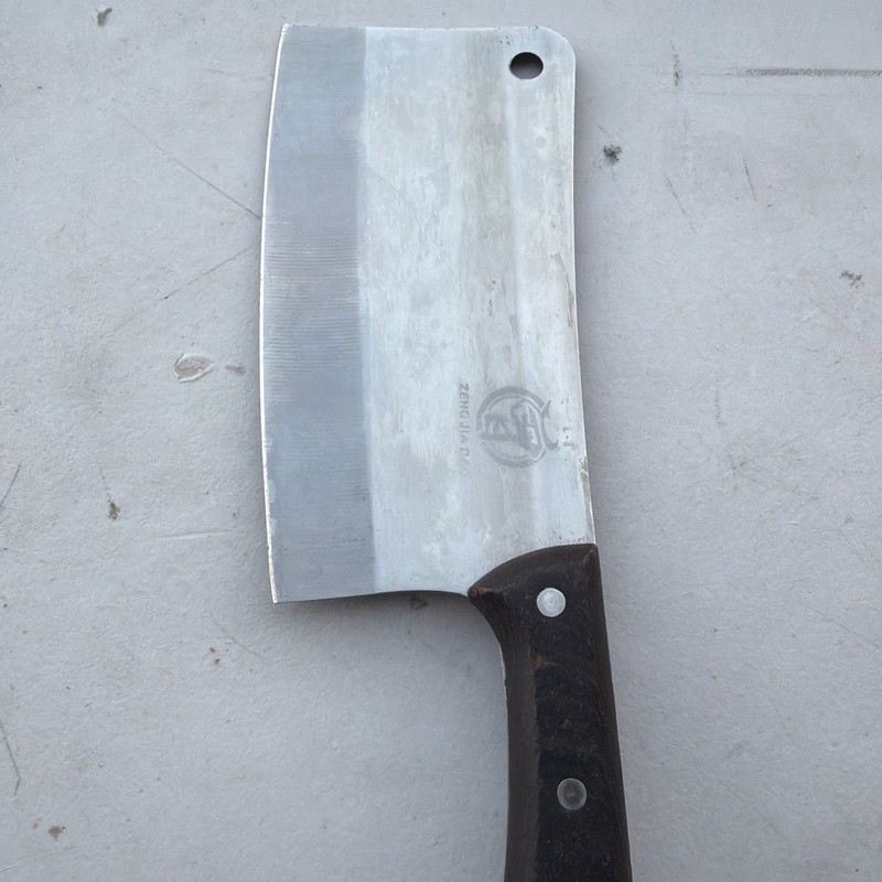 FMA/Omcan  Meat Cleaver - Heavy Duty Stainless ,  8" Blade  with Full Tang