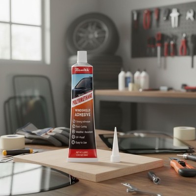 Windshield Adhesive Black 50ml - Fast Curing Car Window