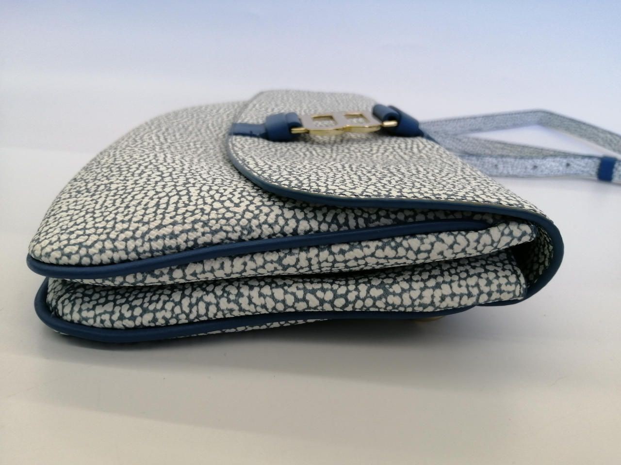 Borbonese Shoulder bag blue × white Used — image 10