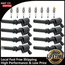 NEW SP479 8*Ignition Coil Pack and Iridium Spark Plug for Ford F-150 4.6L DG508