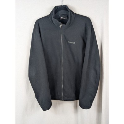 Marmot Reactor Polartech Fleece Jacket Full Zip Black Men's Size Large