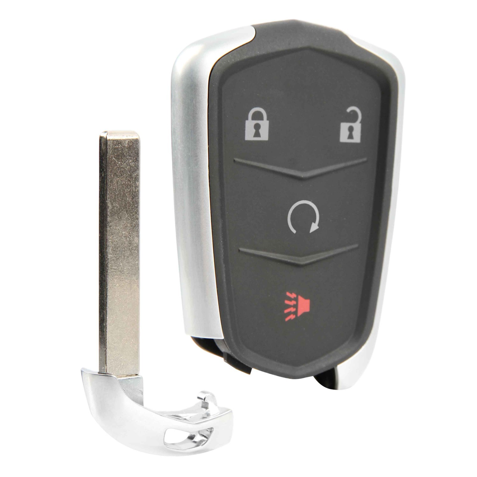 Remote Keyless Entry Fob Replacement Uncut Key Blade For Cadillac 4b (HYQ2EB)