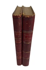 Tesoro de Escritores Místicos Españoles Paris 1840s Red Leather Set