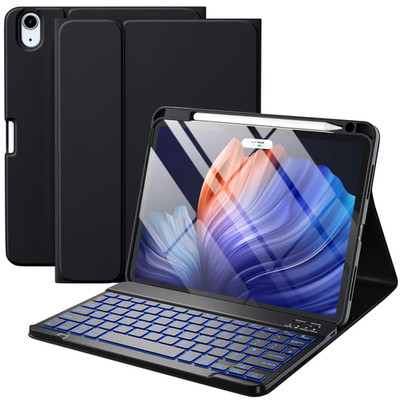 iPad Air 11 Zoll Hülle mit Tastatur Kabellos Abnehmbar Folio Cover UVP 35,99£