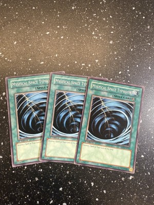 #ad #ad 3x Mystical Space Typhoon Common Random Set MOD PLAY Yu Gi Oh $3.99