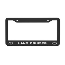 Toyota 2 Pack 2 Holes Solid Aluminum License Plate Frame Holder Black
