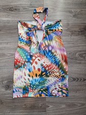 AsYou Twist Front Halter Cut Out Mini Dress UK 14