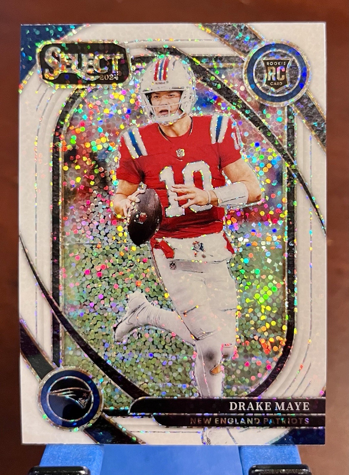 2024 PANINI SELECT #218 DRAKE MAYE RC CLUB LEVEL WHITE SPARKLE SSP🔥