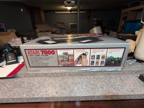 Atari 7800 Console With 16 Games In box Tested Defender Shark Attack  Pac Man 