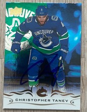 Christopher Tanev Signed Vancouver Canucks 2018-2019 Upper Deck Card