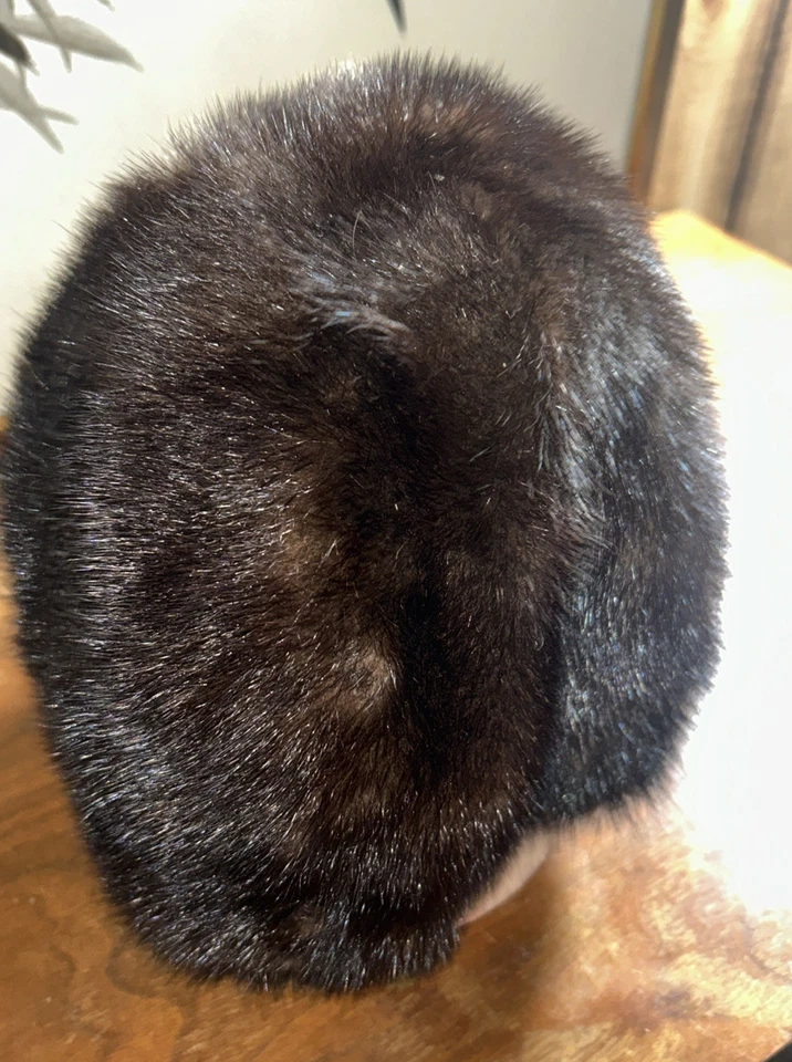 Saks Fifth Avenue Millinery Salon Mink Brown Bucket Hat One Size Vintage Hat Box Foto 3 de 4