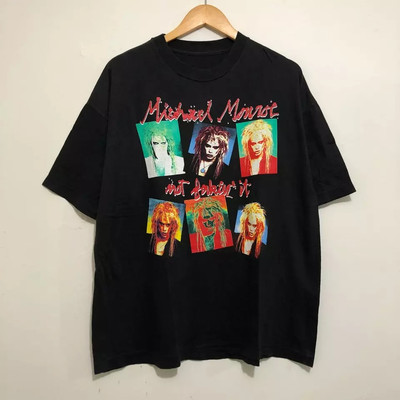 SALE Vtg Michael Monroe Gift For Fans Cotton Black Full Size Unisex Shirt