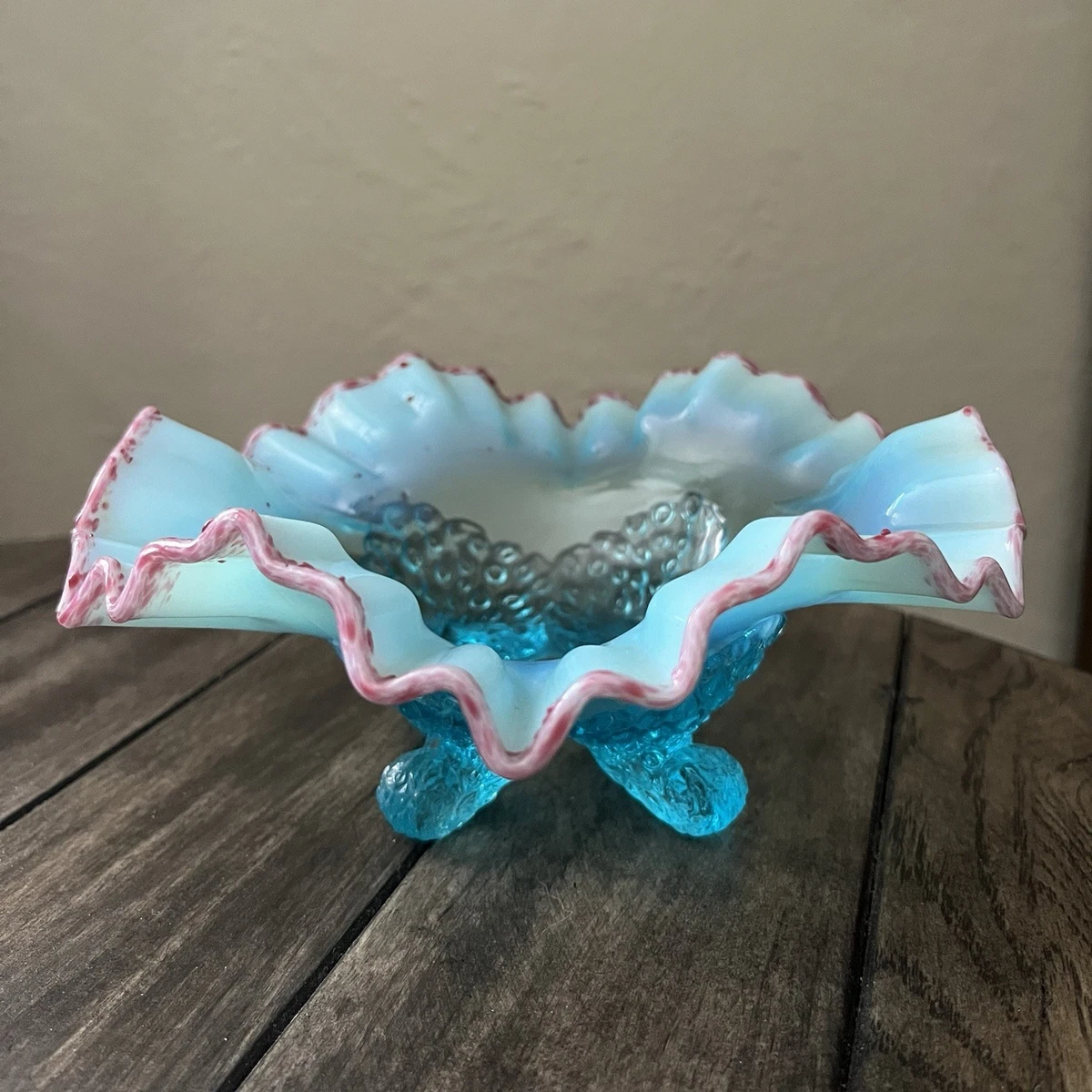 Glass Blue Collectible 1900-1919 Time Period Manufactured Bowls