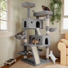 MUTICOR 66 Inches Multi-Level Large Cat Tree Tower for Indoor Big Feline