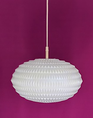 Hänge-Lampe ERCO Acryl-Glas / Opal-Glas Gangkofner 60/70er Space UFO Vintage