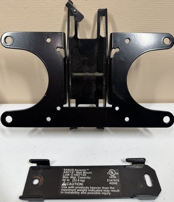   SANUS Accents AST15 Fixed TV Wall Mount Bracket 50 lb Max Capacity Black  
