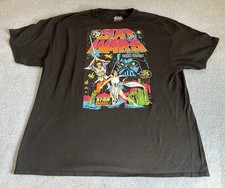 Star Wars Shirt Comic Cover Star Duel Luke Skywalker Battles Darth Vader SZ 2XL