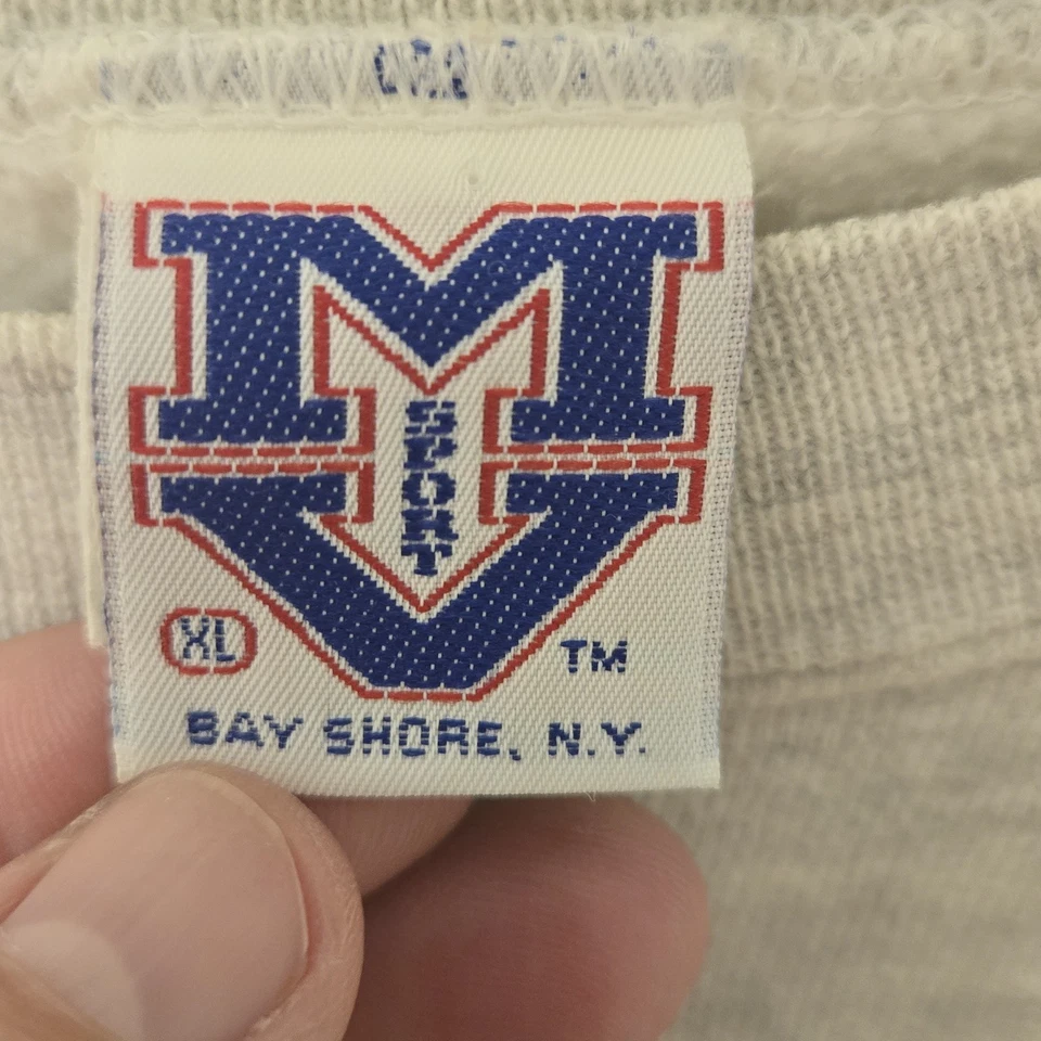 Винтажная молодежная толстовка Miami Hurricanes Crewneck XL серая сделано в США - Изображение 3 из 4