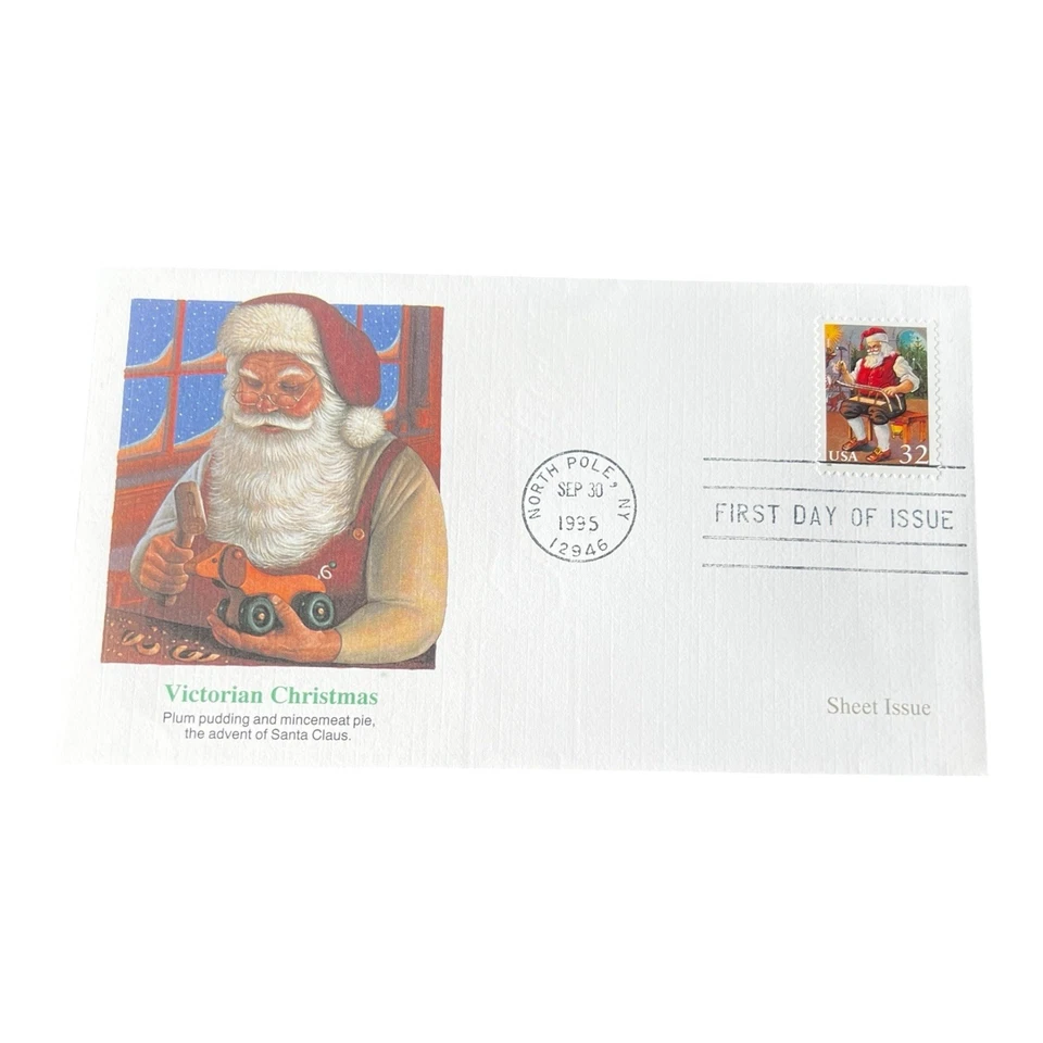 FDC 1995 "Victorian Christmas 1995" First Day Issue Stamps - Lot Of 4 - Image 3 of 4