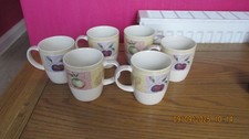 MARKS AND SPENCER WILD FRUITS SET OF 6 MUGS