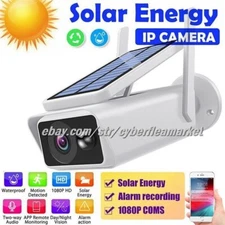 HD 1080P Wireless Solar Power WiFi Outdoor Home Security IP Camera Night Vision
