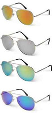 Unisex Retro Vintage Men Women Aviator Sunglasses Mirror Lens Fashion
