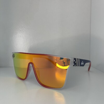Occhiali Da Sole Quicksilver Polarizzati Unisex - Montatura Blu Lenti Arancioni