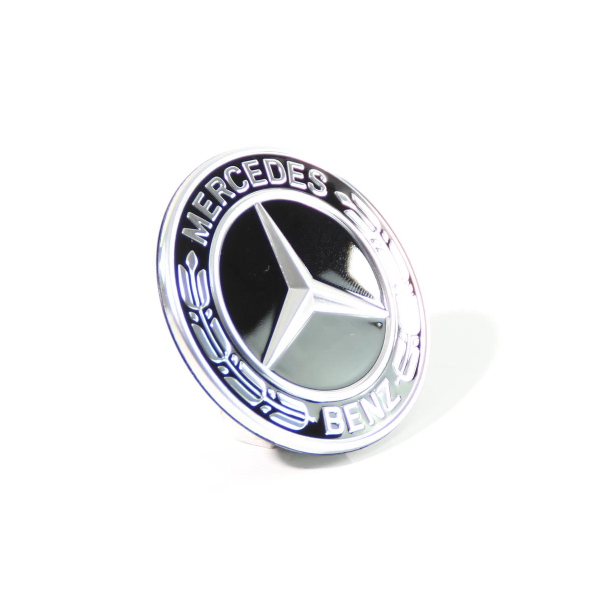 Mercedes-Benz Stern Emblem schwarz Logo Zeichen Motorhaube 