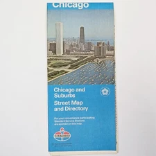 c1976 Chicago Standard Oil Amoco Street Map Wisconsin Dells Guide Directory 4N