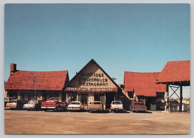 Schulenburg Texas Oakridge Smokehouse Restaurant Unposted Continental Postcard