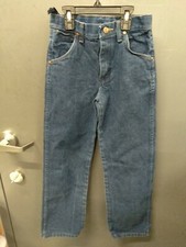 Wrangler Boys Blue Jeans Adjustable Waist Sz 11 R