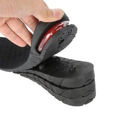 Four Layers Adjustable Height Increase Insoles PU Heel Lift Height Taller Insole