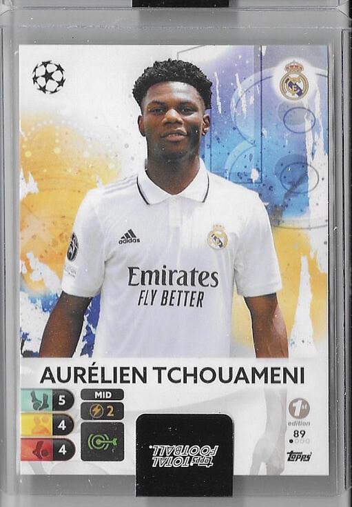 Aurelien Tchouameni 1st First Edition /100 Real Madrid TOPPS Total
